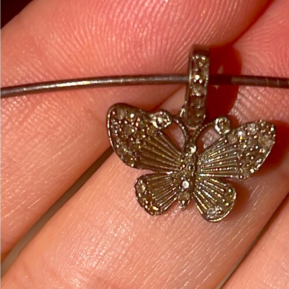 Diamond Butterfly Pendant
